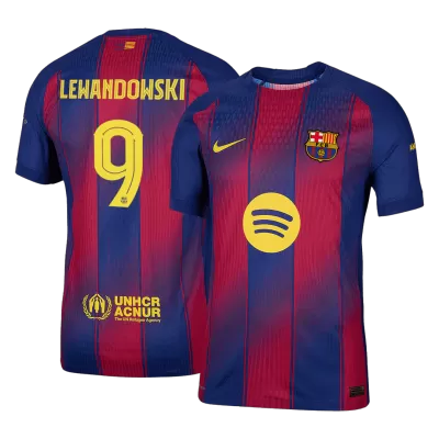 LEWANDOWSKI #9 Barcelona Jersey 2025/26 Authentic Home - UCL - ijersey