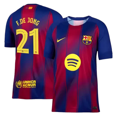 F.DE JONG #21 Barcelona Jersey 2025/26 Home - UCL - ijersey