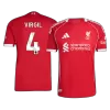 VIRGIL #4 Liverpool Jersey 2025/26 Authentic Home - ijersey