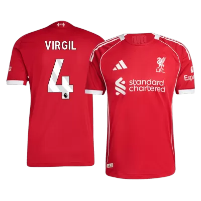 VIRGIL #4 Liverpool Jersey 2025/26 Authentic Home - ijersey
