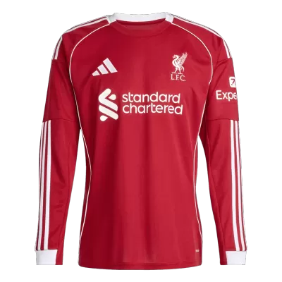 Liverpool Home Jersey 2025/26 - Long Sleeve - ijersey