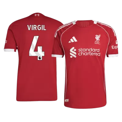 VIRGIL #4 Liverpool Jersey 2025/26 Authentic Home - ijersey