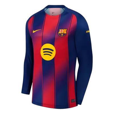 Barcelona Home Jersey 2025/26 - Long Sleeve - ijersey