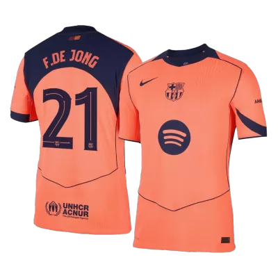 F.DE JONG #21 Barcelona Jersey 2025/26 Authentic Third - UCL - ijersey