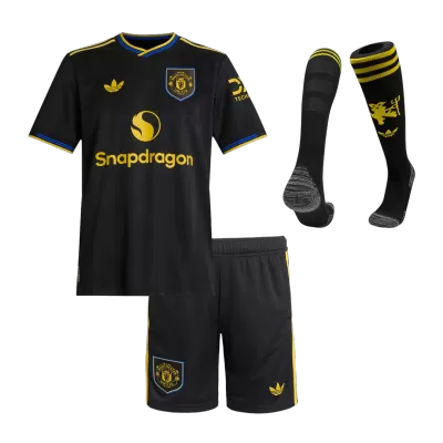 Youth Manchester United Jersey Whole Kit 2025/26 Third - ijersey