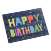 Custom Colored Letters Birthday Card Navy - ijersey
