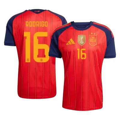RODRIGO #16 Spain Jersey 2026 Player Version Home World Cup Champion Edition - ijersey