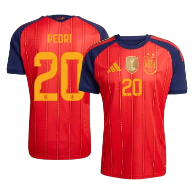 PEDRI #20 Spain Jersey 2026 Home World Cup Champion Edition - ijersey
